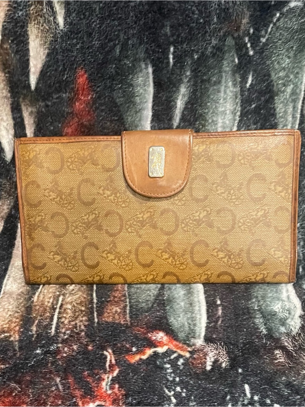 Celine Vintage Tan Leather Wallet